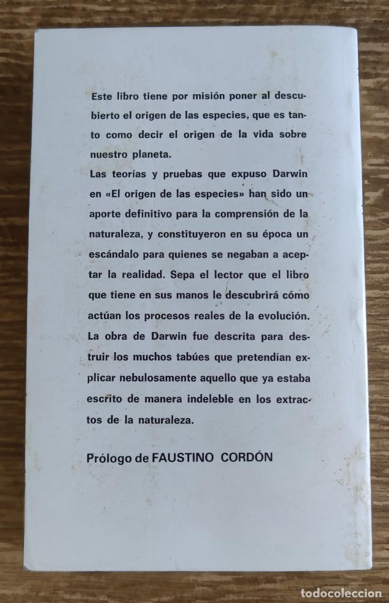 Libros de segunda mano: Libro - El origen de las especies (1982) Charles Darwin - Foto 4