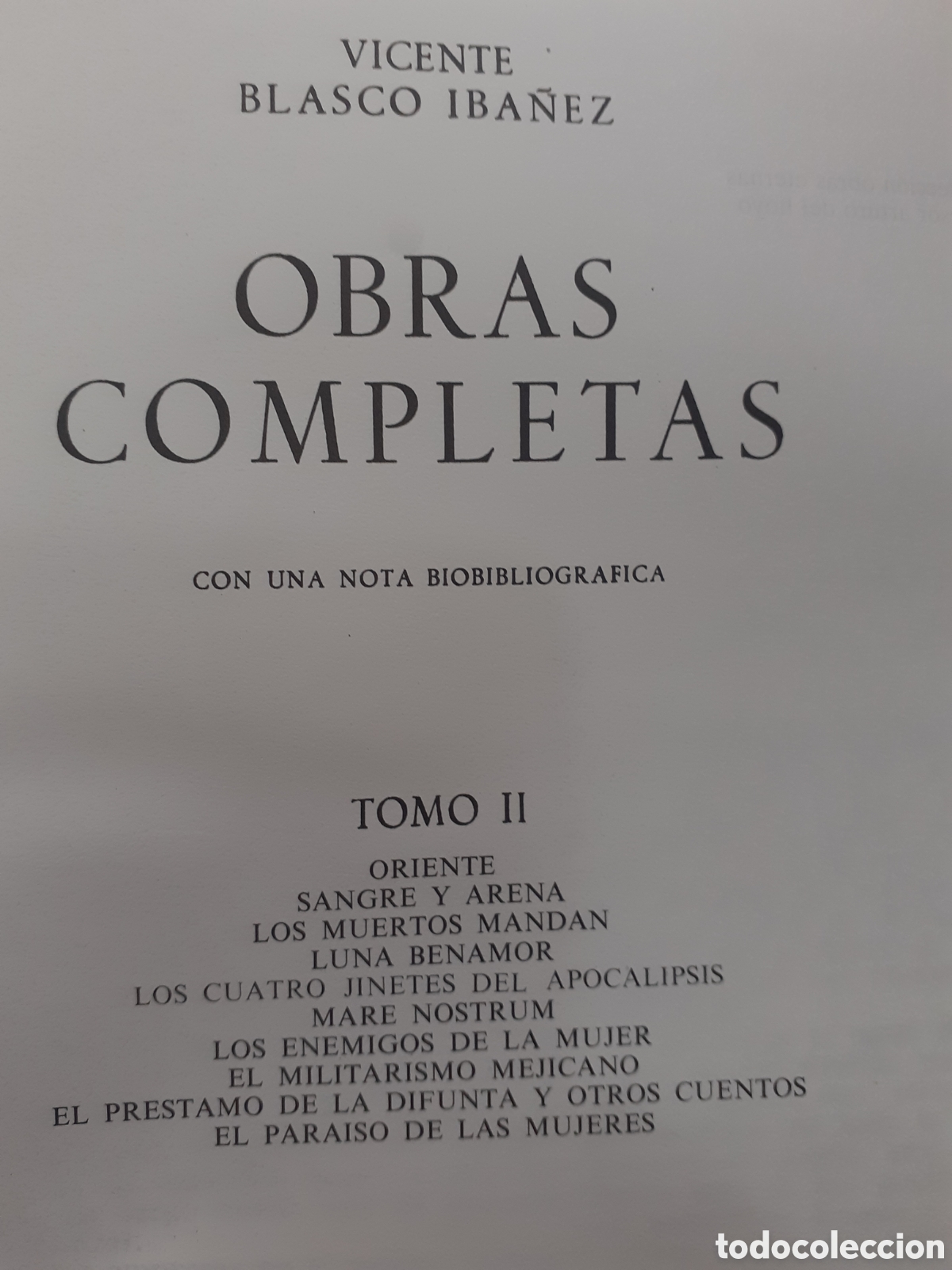 Libros de segunda mano: V. Blasco Ib&aacute;&ntilde;ez. Obras completas, tomo II - Foto 2