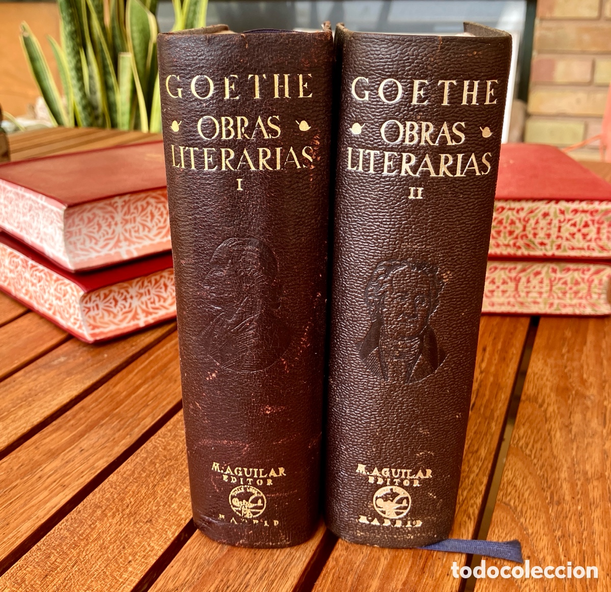 Second hand books: GOETHE Obras Literarias I y II, Aguilar 1&ordf; edici&oacute;n 1944