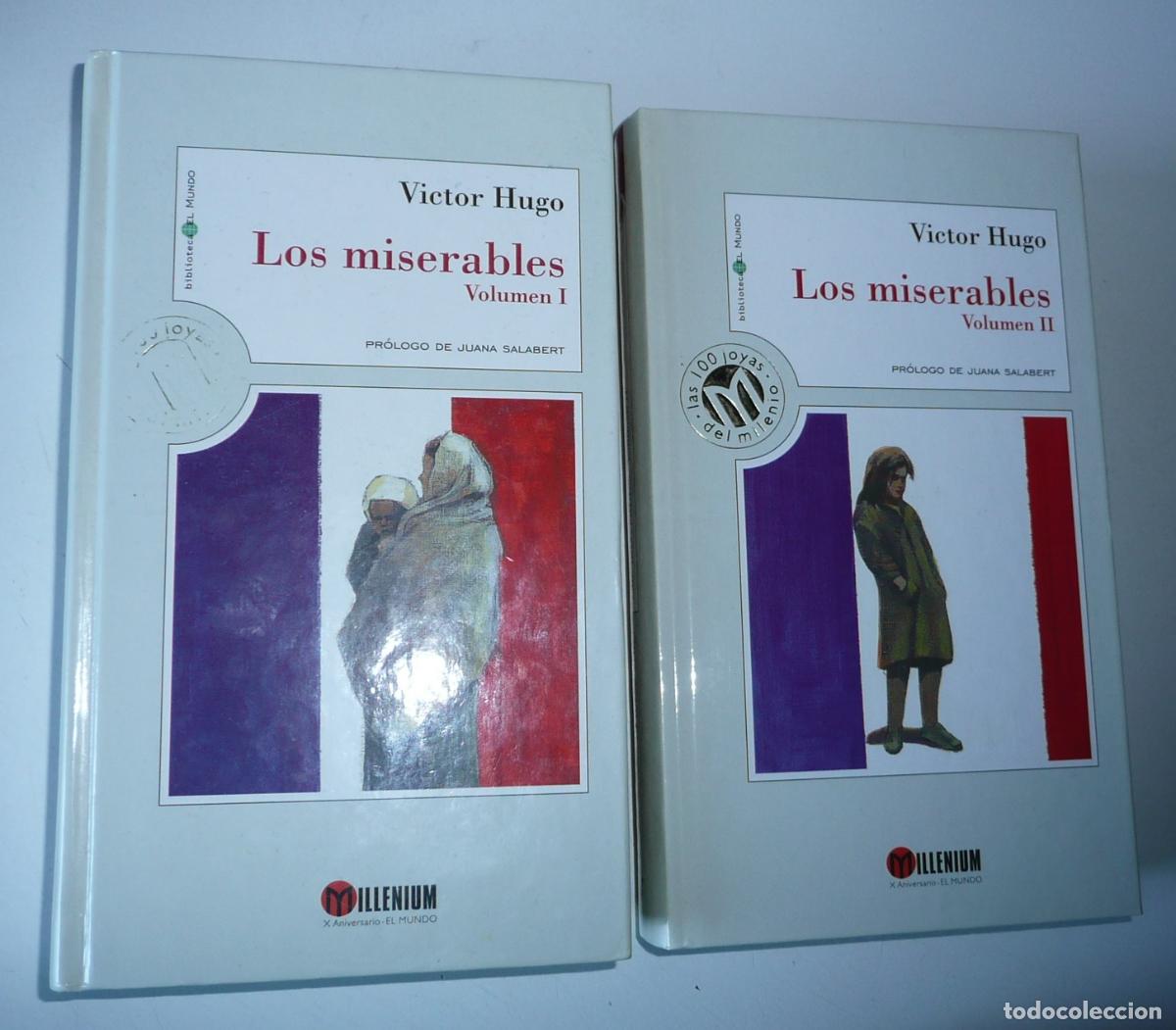 Libros de segunda mano: Los miserables - Victor Hugo (Biblioteca Millenium El Mundo) 2 tomos - Foto 1
