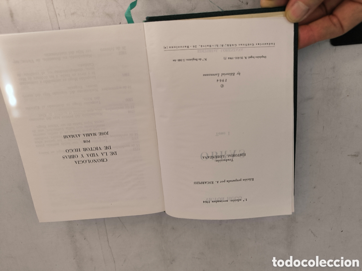 Libros de segunda mano: V&iacute;ctor Hugo obras I. editorial Lorenzana 1&ordf; edici&oacute;n - Foto 4