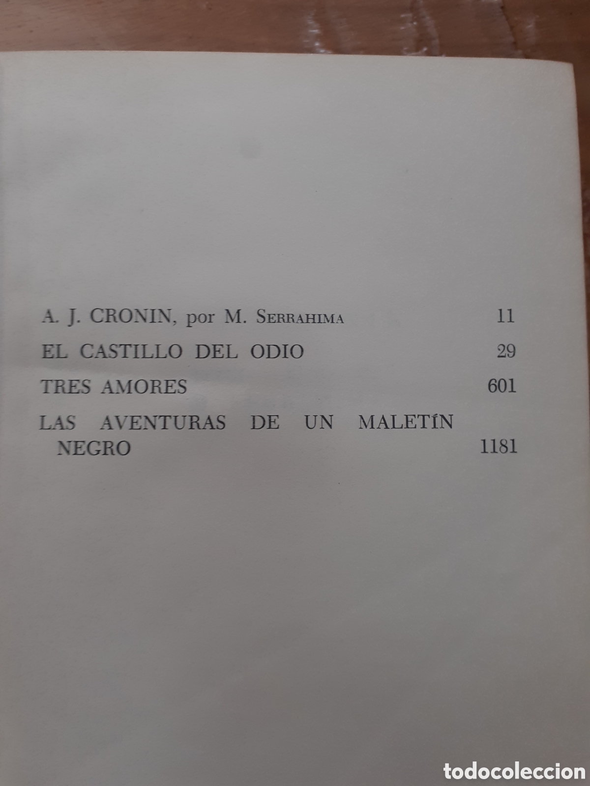 Libros de segunda mano: A.J. Cronin. Obras completas. Novelas, tomo I - Foto 2