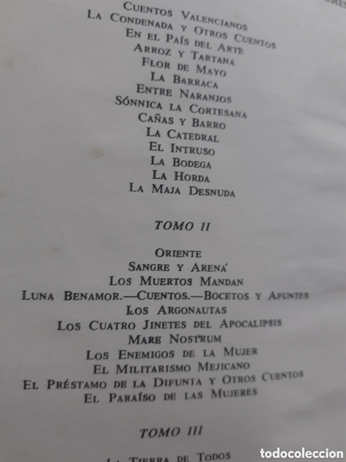 Libros de segunda mano: V. Blasco Iba&ntilde;ez. Obras completas. Tomo II - Foto 2