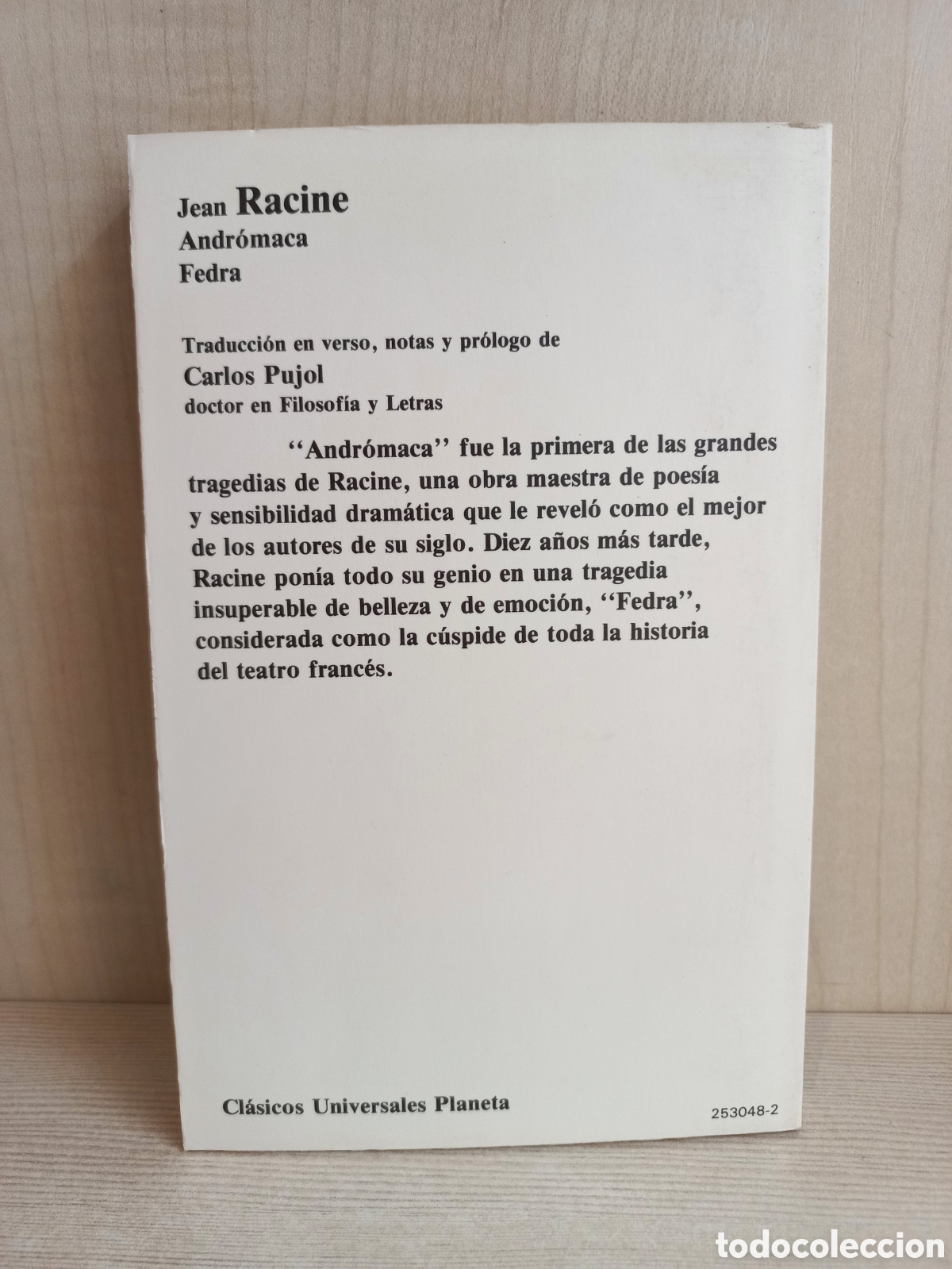 Libros de segunda mano: Andr&oacute;maca. Fedra. Jean Racine. Planeta, 1982. - Foto 3