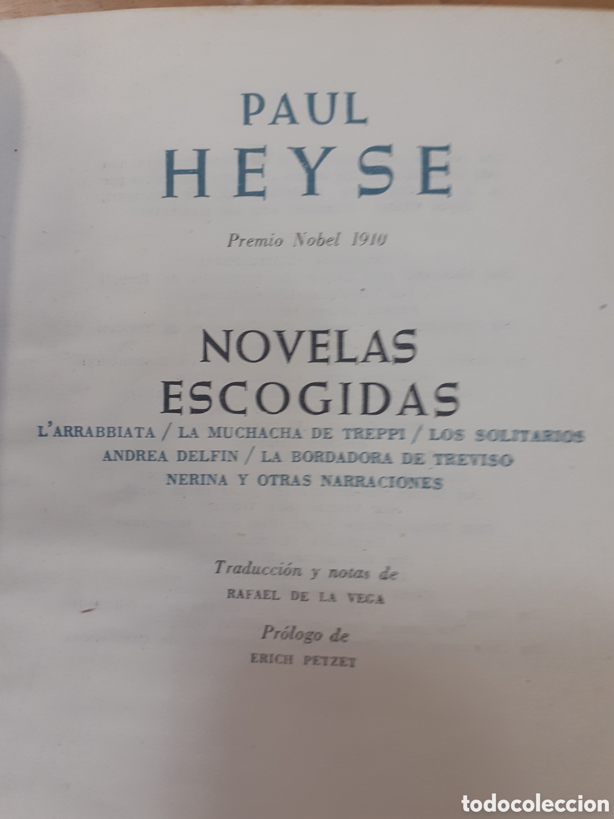 Libros de segunda mano: Paul Heyse. Novelas escogidas. - Foto 2
