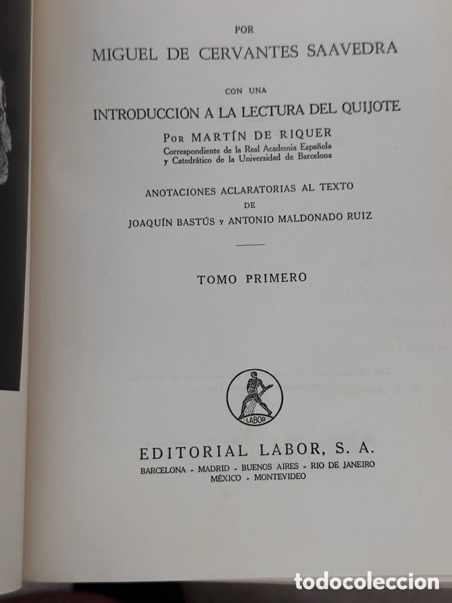 Libros de segunda mano: Don Quijote de La Mancha Editorial Labor 1967! - Foto 3