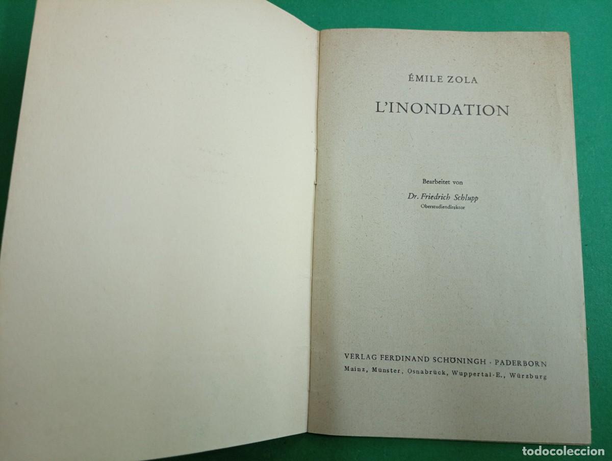 Libros de segunda mano: Antiguo libro de Emile ZOLA. L&acute;Inondation. En franc&eacute;s. - Foto 2