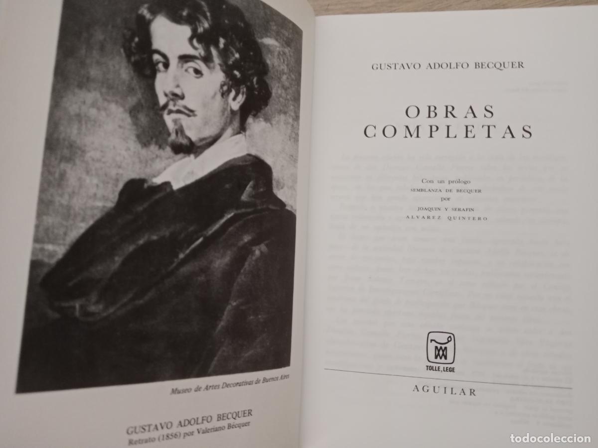 Libros de segunda mano: Becquer. Obras completas. Aguilar. - Foto 2