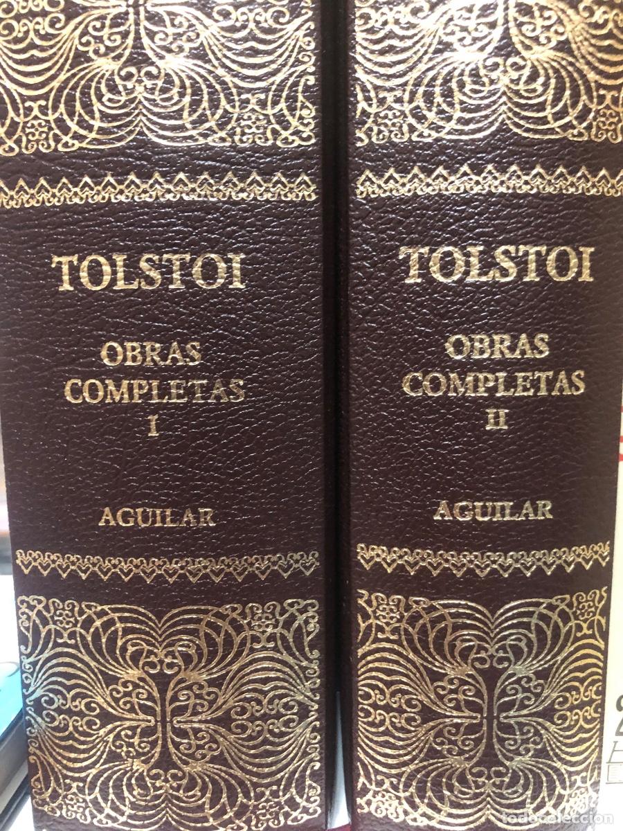 Libros de segunda mano: 2 vol. de las Obras completas de Tolstoi. Editorial Aguilar 2003 - Foto 1