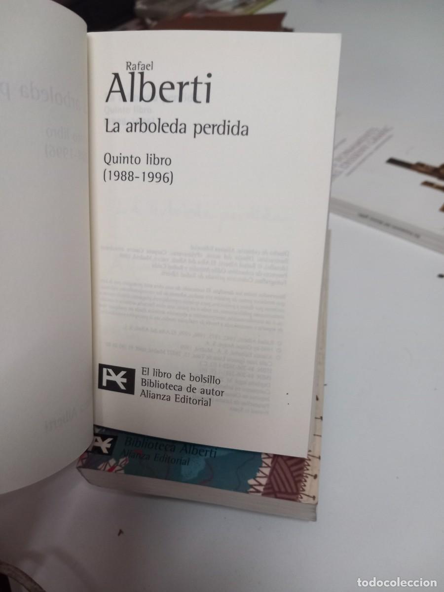 Libros de segunda mano: LA ARBOLEDA PERDIDA. 3 TOMOS; OBRA COMPLETA. - ALBERTI, Rafael. - Foto 2