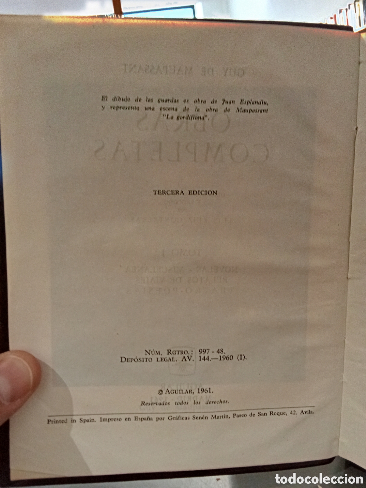Libros de segunda mano: Obras completas - Guy de Maupassant - Aguilar - 1961 - Foto 3