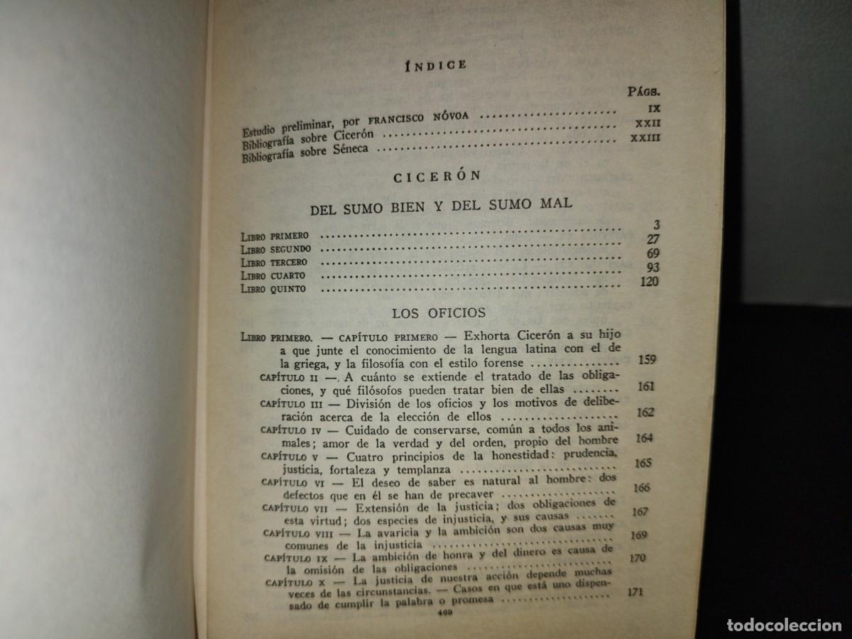 Libros de segunda mano: 153- LOS CL&Aacute;SICOS. CICER&Oacute;N Y S&Eacute;NECA, TRATADOS MORALES - EDITORIAL CUMBRE, S. A. - 1978 - Foto 7