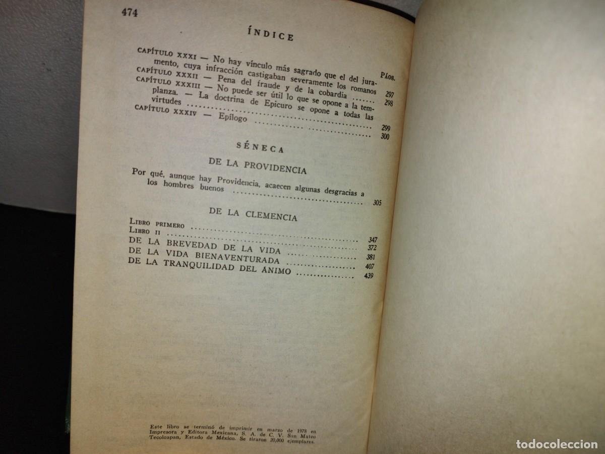 Libros de segunda mano: 153- LOS CL&Aacute;SICOS. CICER&Oacute;N Y S&Eacute;NECA, TRATADOS MORALES - EDITORIAL CUMBRE, S. A. - 1978 - Foto 9