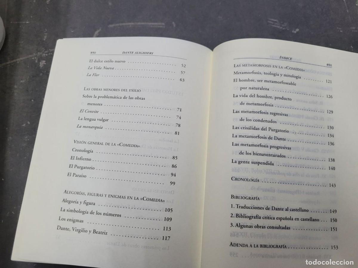 Libros de segunda mano: 2004. OBRAS COMPLETAS. DANTE. TOMO I - Foto 5
