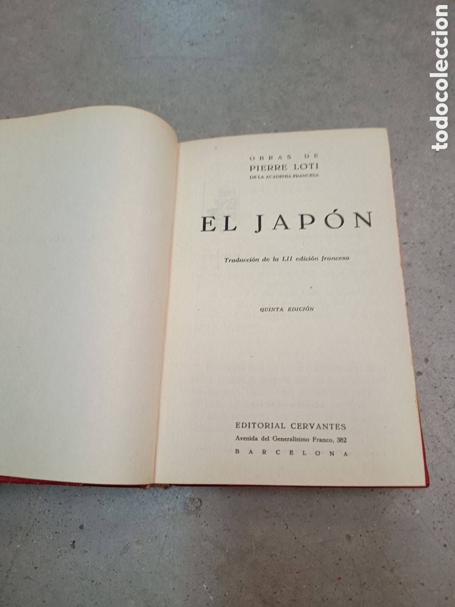 Libros de segunda mano: EL JAP&Oacute;N - PIERRE LOTI - ED. CERVANTES - Foto 4