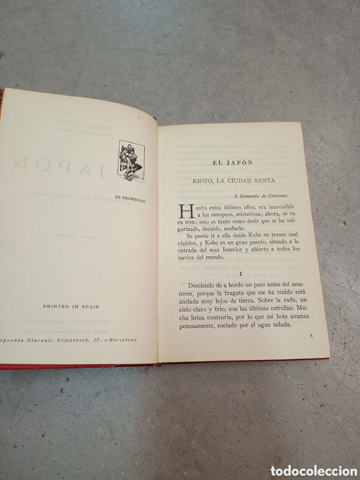 Libros de segunda mano: EL JAP&Oacute;N - PIERRE LOTI - ED. CERVANTES - Foto 5