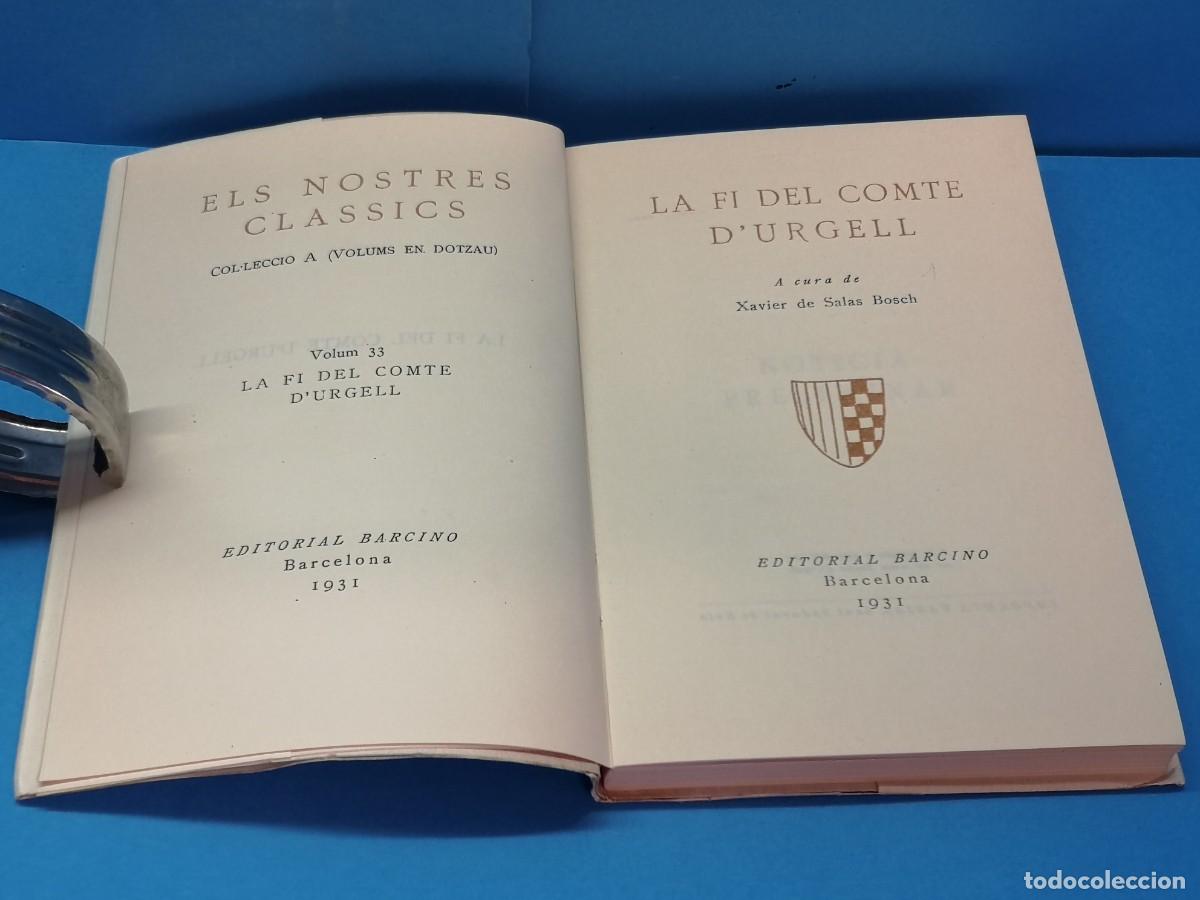 Libros de segunda mano: LA FI DEL COMTE DURGELL.- An&ograve;nim - Foto 2