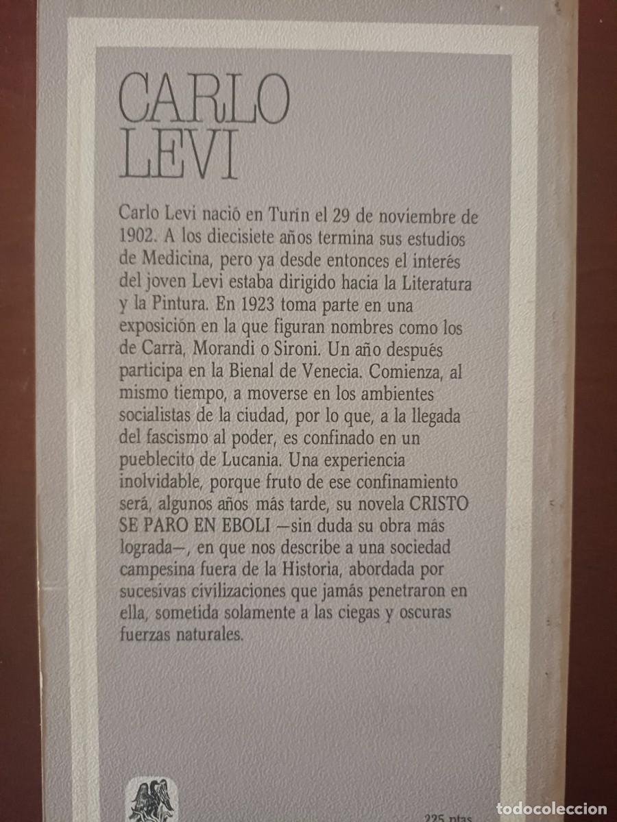 Libros de segunda mano: Carlo Levi. Cristo se par&oacute; en &Eacute;boli. - Foto 2
