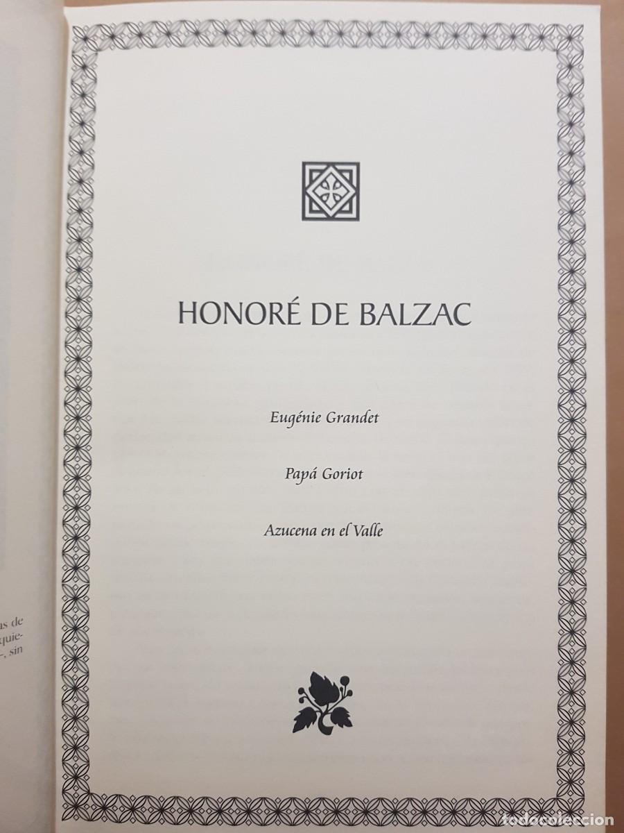 Libros de segunda mano: HONOR&Eacute; DE BALZAC - OBRAS - ED. LUJO - ED.ESPASA - A&Ntilde;O 1997 - Foto 6