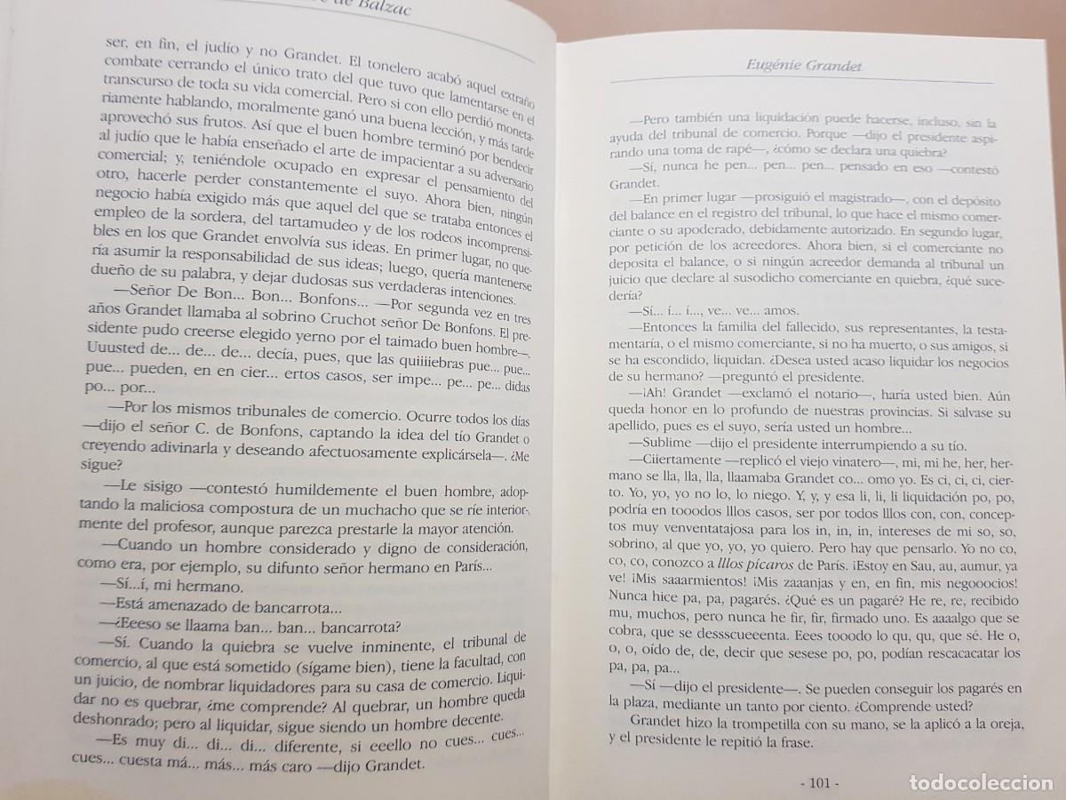 Libros de segunda mano: HONOR&Eacute; DE BALZAC - OBRAS - ED. LUJO - ED.ESPASA - A&Ntilde;O 1997 - Foto 8