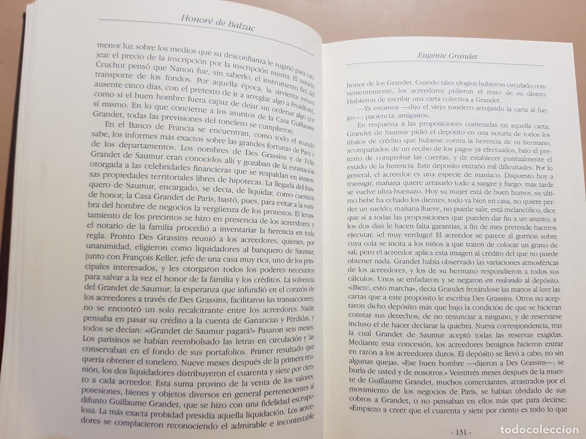 Libros de segunda mano: HONOR&Eacute; DE BALZAC - OBRAS - ED. LUJO - ED.ESPASA - A&Ntilde;O 1997 - Foto 9