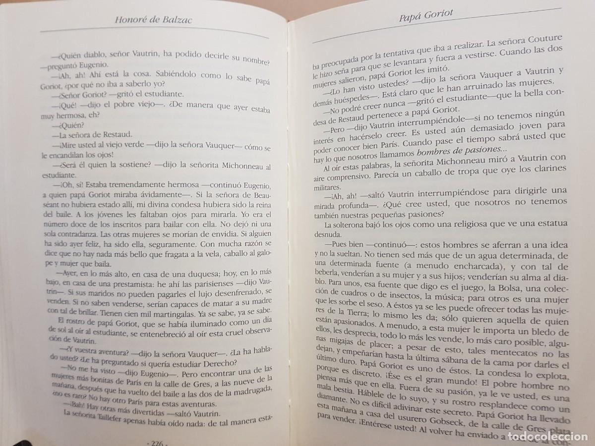 Libros de segunda mano: HONOR&Eacute; DE BALZAC - OBRAS - ED. LUJO - ED.ESPASA - A&Ntilde;O 1997 - Foto 11