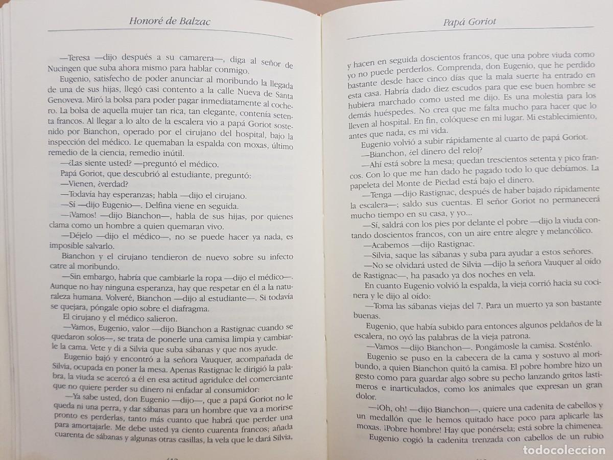 Libros de segunda mano: HONOR&Eacute; DE BALZAC - OBRAS - ED. LUJO - ED.ESPASA - A&Ntilde;O 1997 - Foto 15