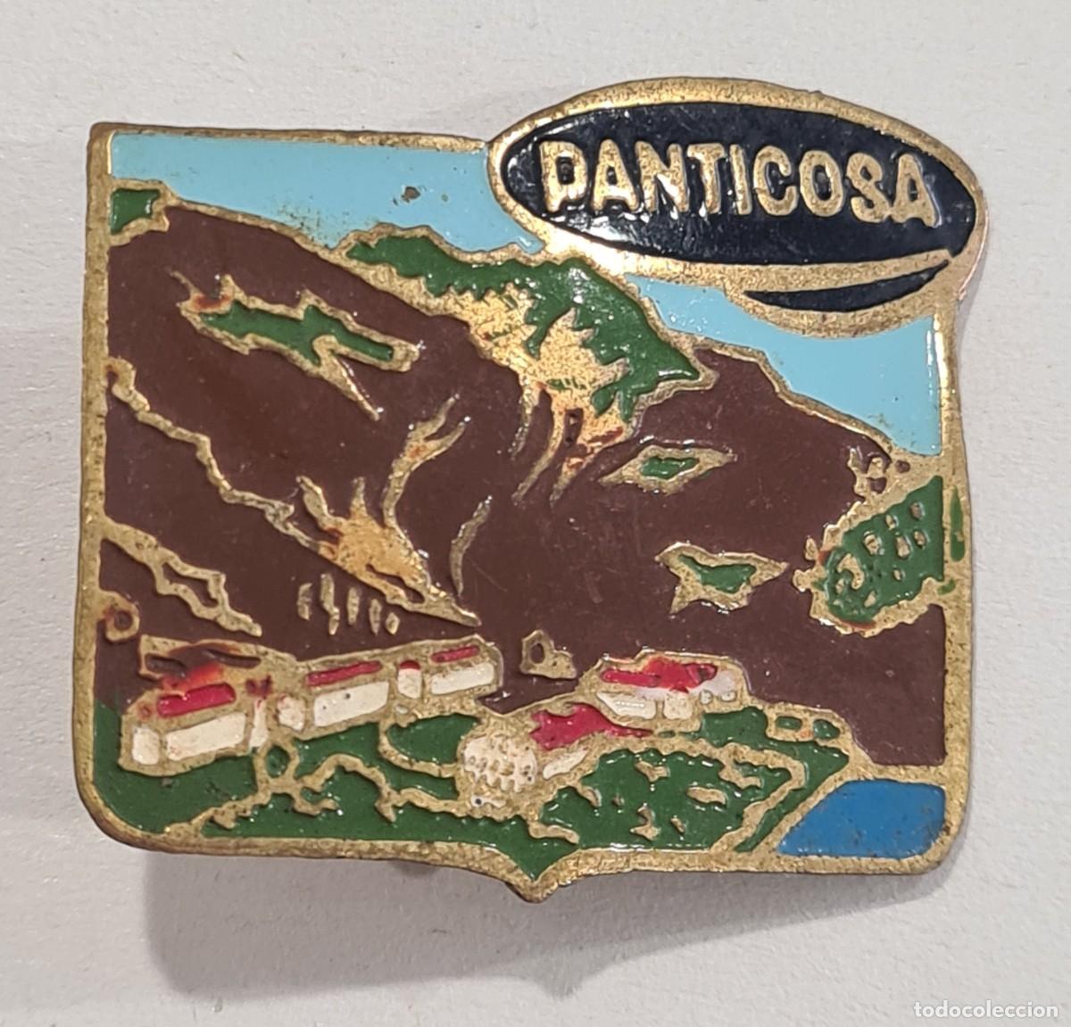 Libros de segunda mano: Antigua Insignia aguja publicidad Panticosa Estaci&oacute;n Esqu&iacute; Pirineos Monta&ntilde;a Arag&oacute;n Deporte Invierno