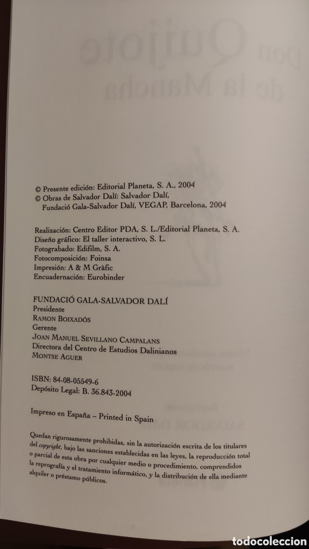Libros de segunda mano: DON QUIJOTE DE LA MANCHA, Salvador Dali - Foto 8