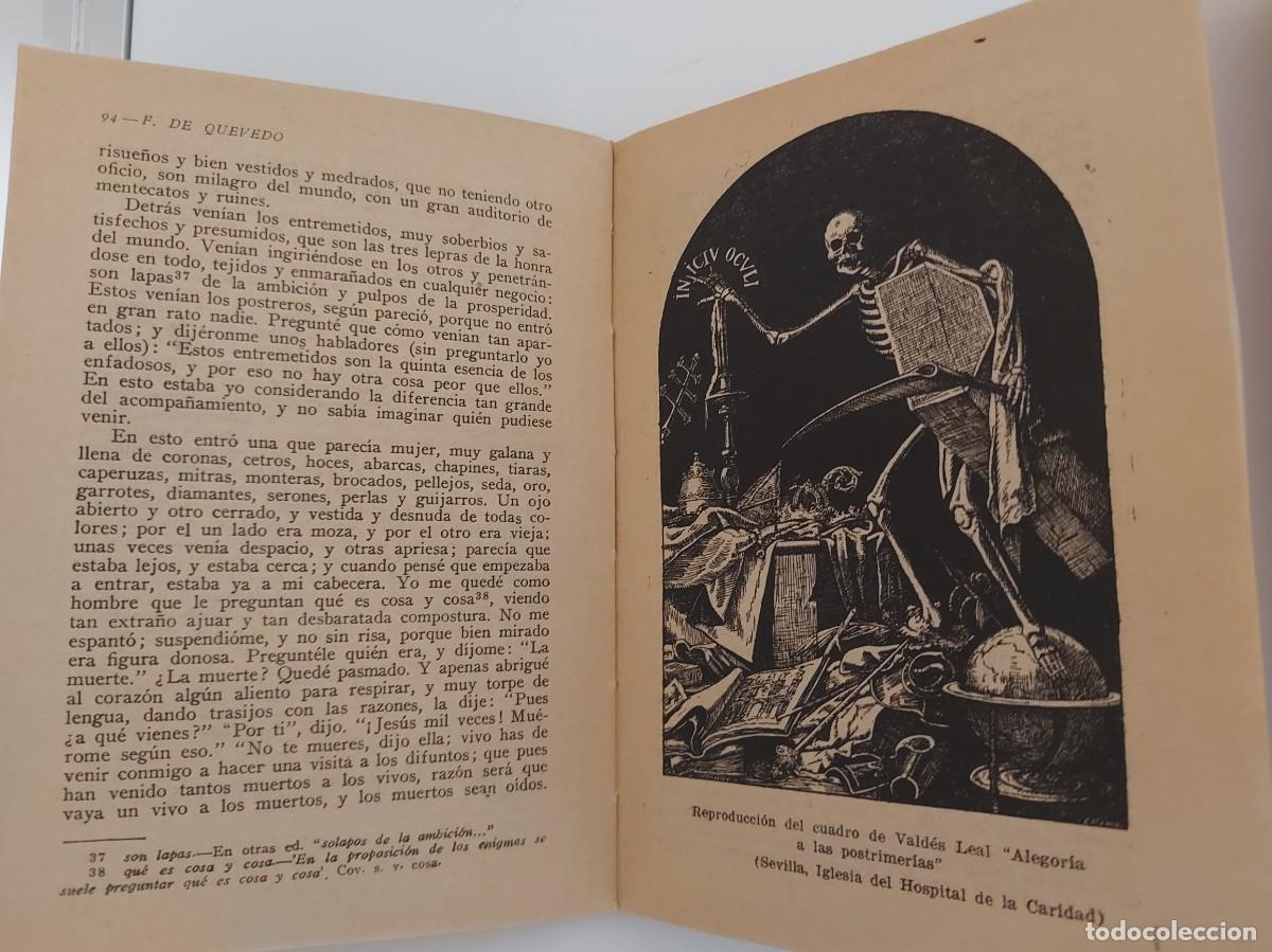 Libros de segunda mano: Francisco de Quevedo. Los Sue&ntilde;os. Cl&aacute;sicos Ebro.1&ordf; Edici&oacute;n 1943 - Foto 6