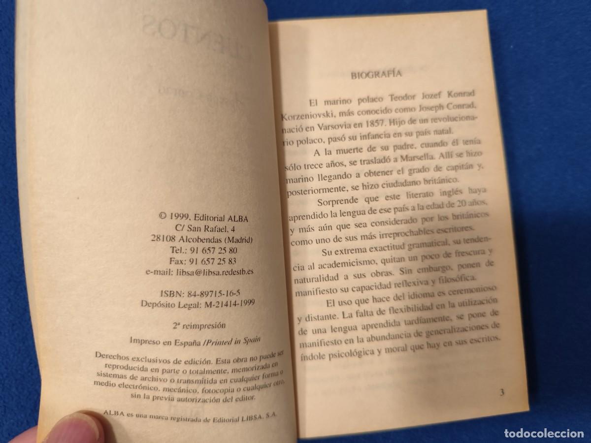 Libros de segunda mano: CUENTOS Joseph Conrad Editorial Alba 1999 - Foto 5