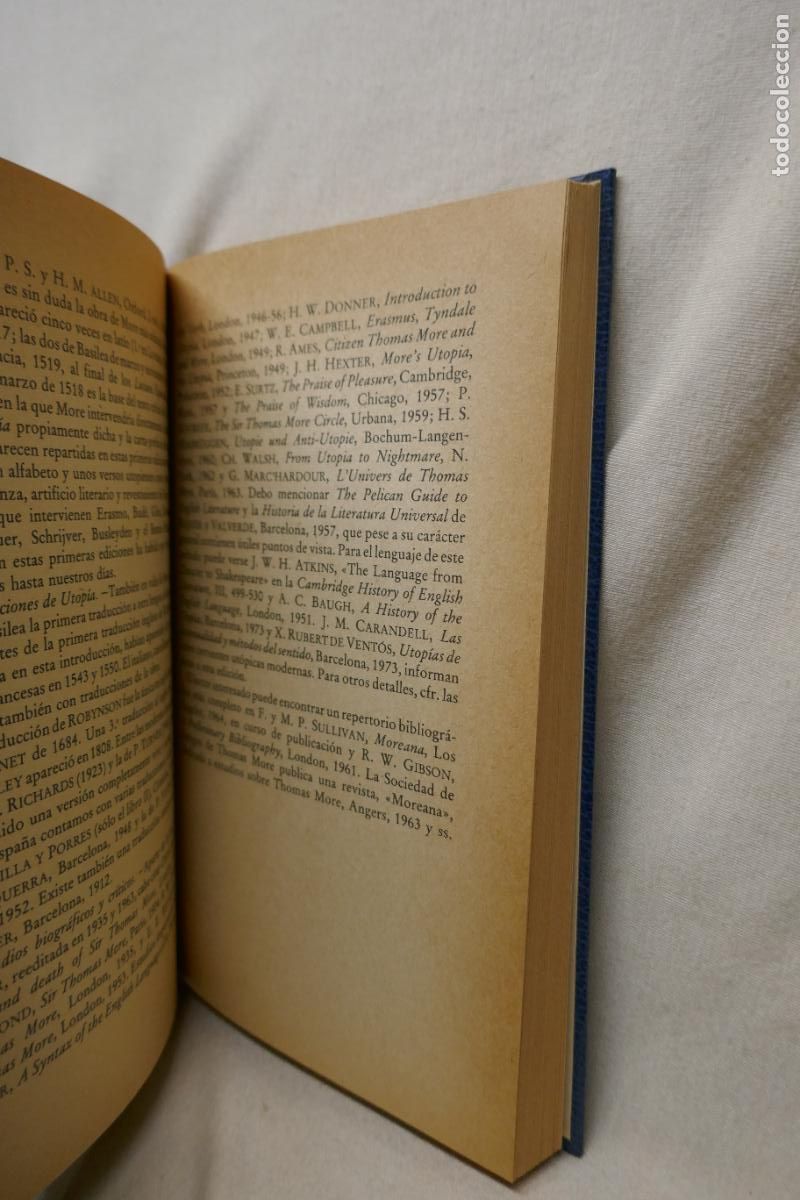 Libros de segunda mano: TOM&Aacute;S MORO - UTOP&Iacute;A - HISTORIA DEL PENSAMIENTO - Foto 6