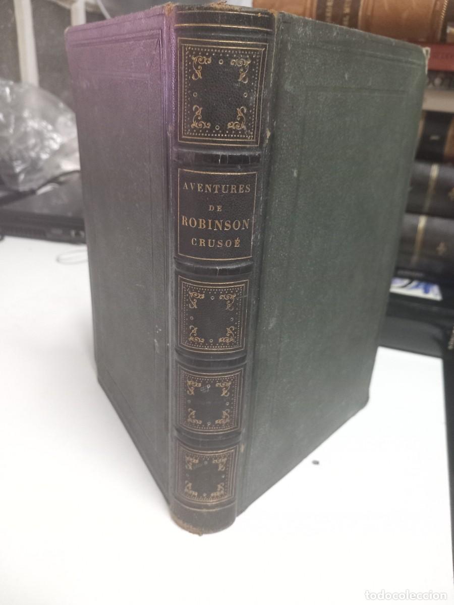 Libros de segunda mano: Aventures de Robinson Crusoe. Daniel Defoe. 1853 - Foto 1