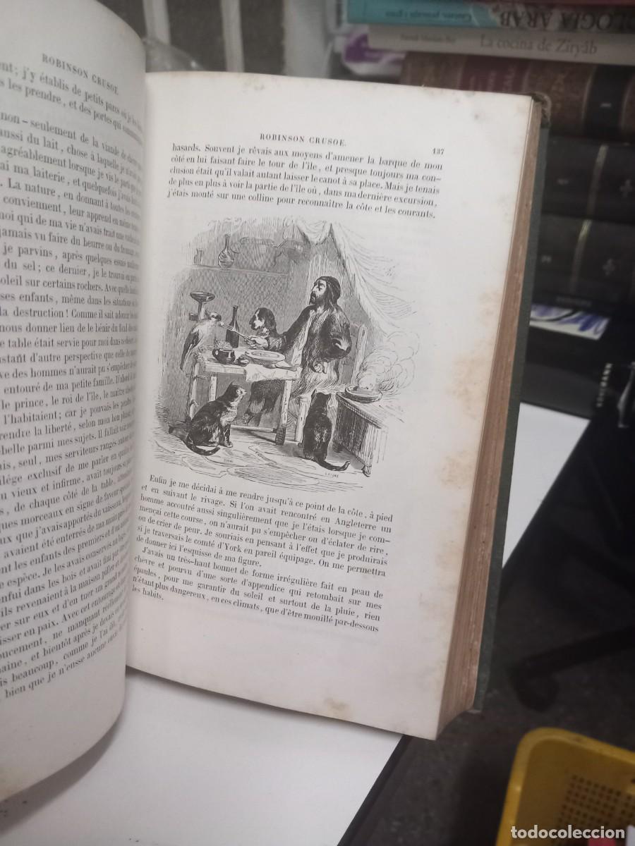 Libros de segunda mano: Aventures de Robinson Crusoe. Daniel Defoe. 1853 - Foto 3