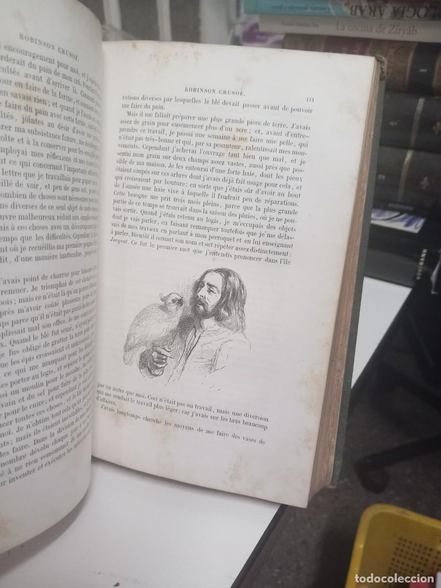 Libros de segunda mano: Aventures de Robinson Crusoe. Daniel Defoe. 1853 - Foto 4