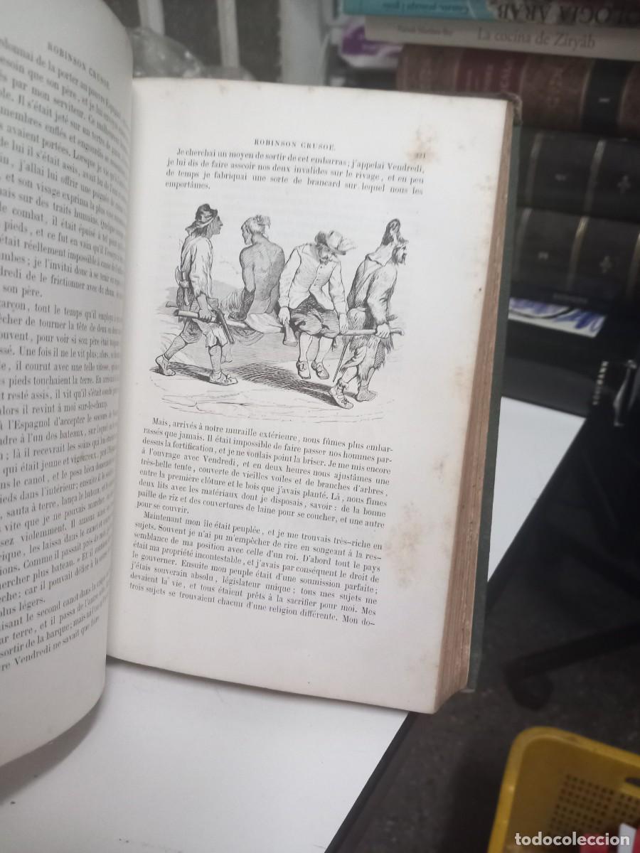 Libros de segunda mano: Aventures de Robinson Crusoe. Daniel Defoe. 1853 - Foto 5