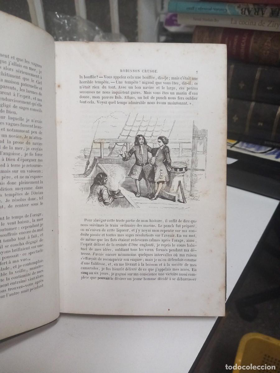 Libros de segunda mano: Aventures de Robinson Crusoe. Daniel Defoe. 1853 - Foto 6