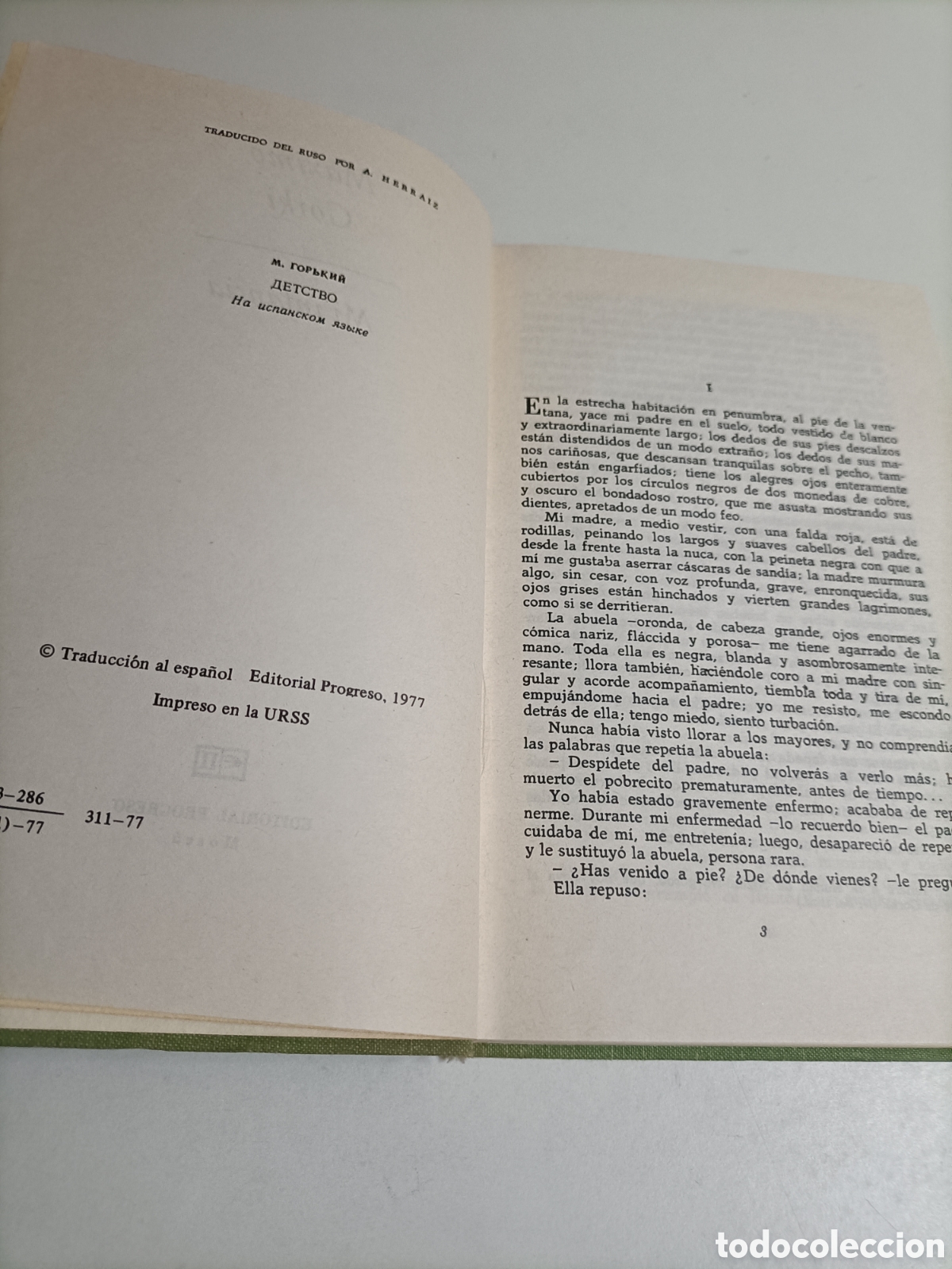 Libros de segunda mano: Mi infancia. M&aacute;ximo Gorki . Editorial Progreso Mosc&uacute; 1977 - Foto 9