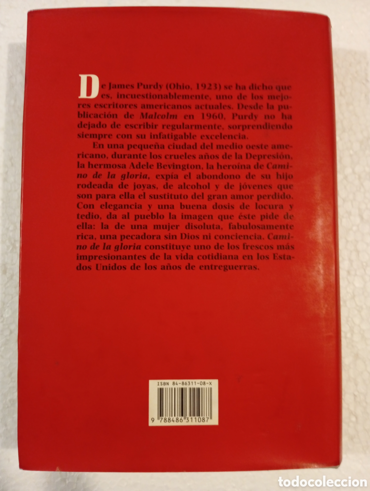 Libros de segunda mano: JAMES PURDY. CAMINO DE LA GLORIA. VERSAL. 1985. - Foto 2