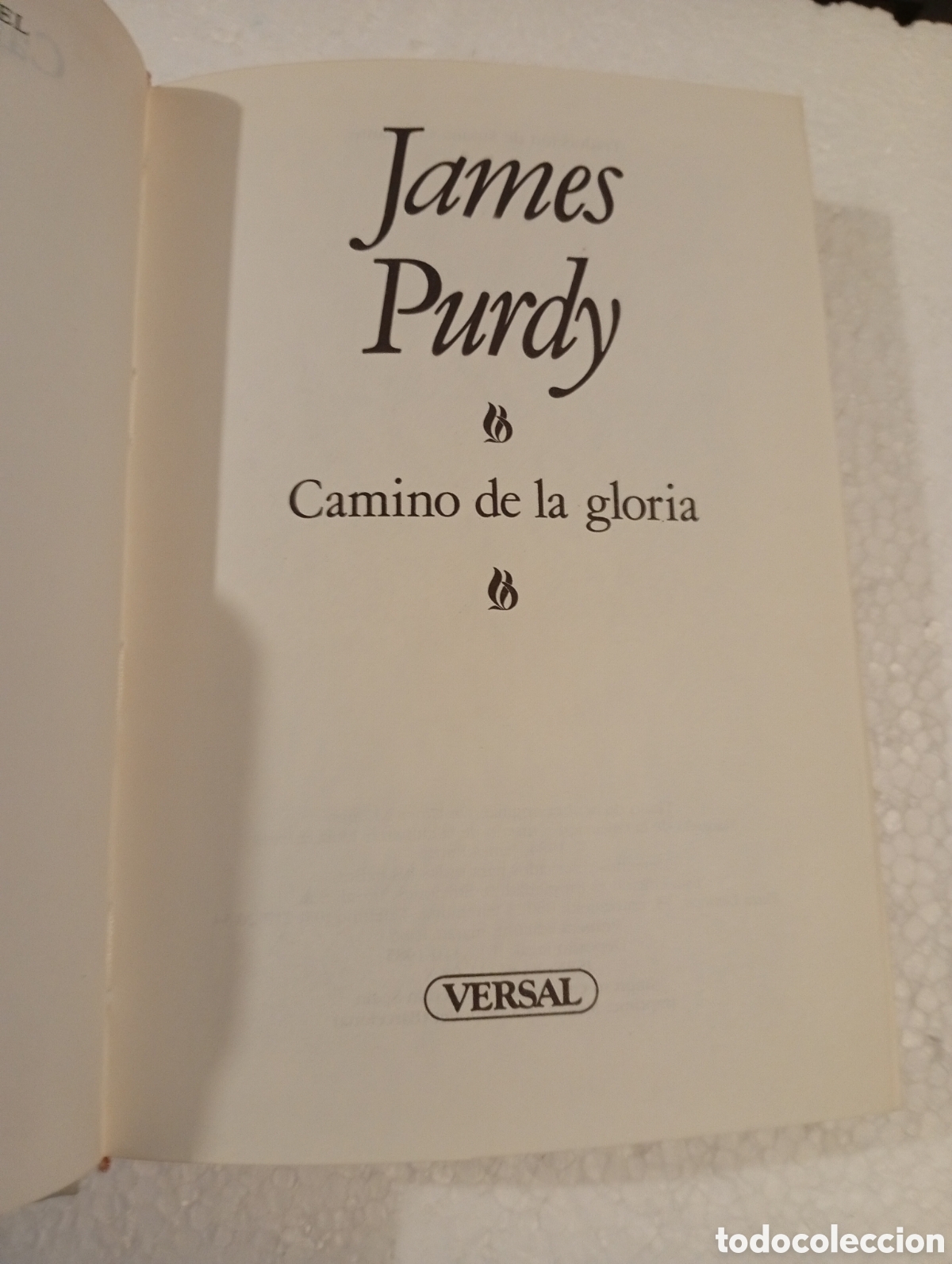 Libros de segunda mano: JAMES PURDY. CAMINO DE LA GLORIA. VERSAL. 1985. - Foto 5