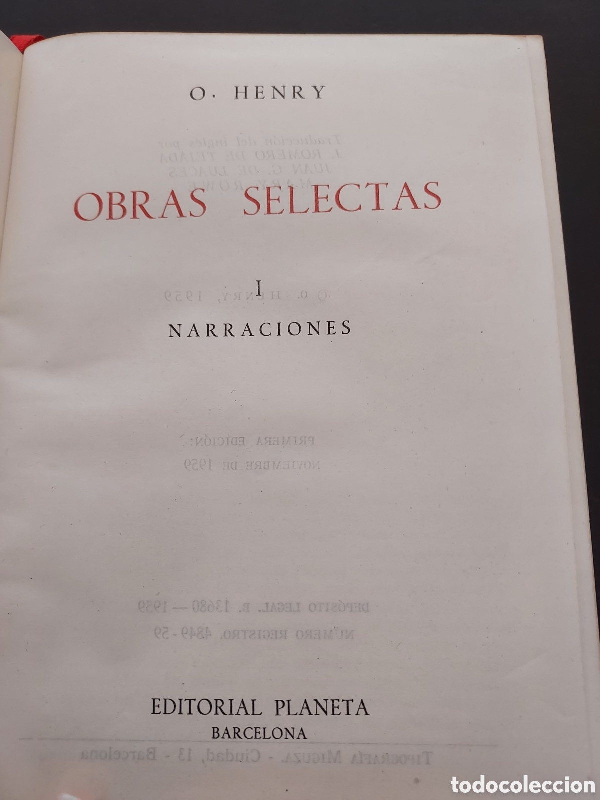 Libros de segunda mano: Obras Selectas I Narraciones (Libro de 1959) - Foto 5