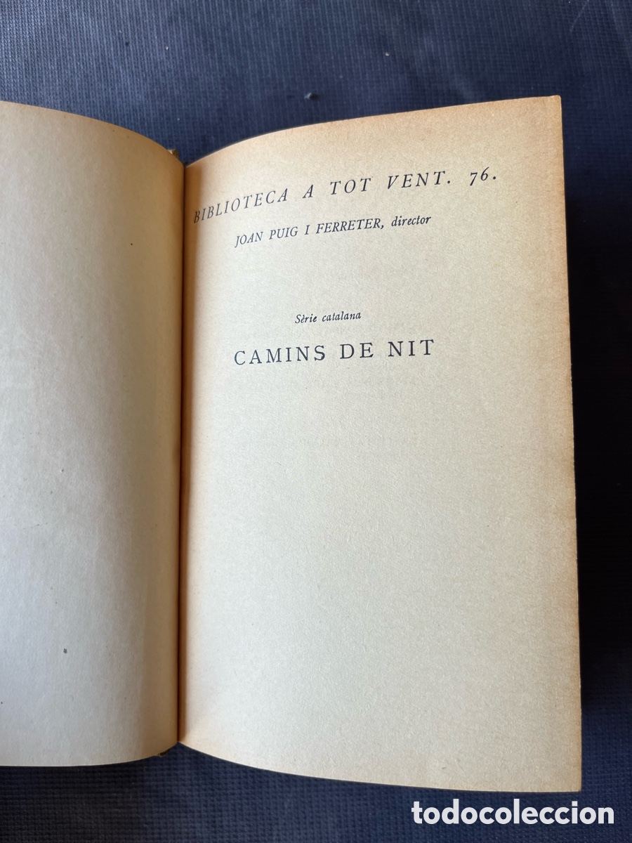 Libros de segunda mano: Camins de nit &ndash; Biblioteca A Tot Vent, n&uacute;m. 76 - Foto 2