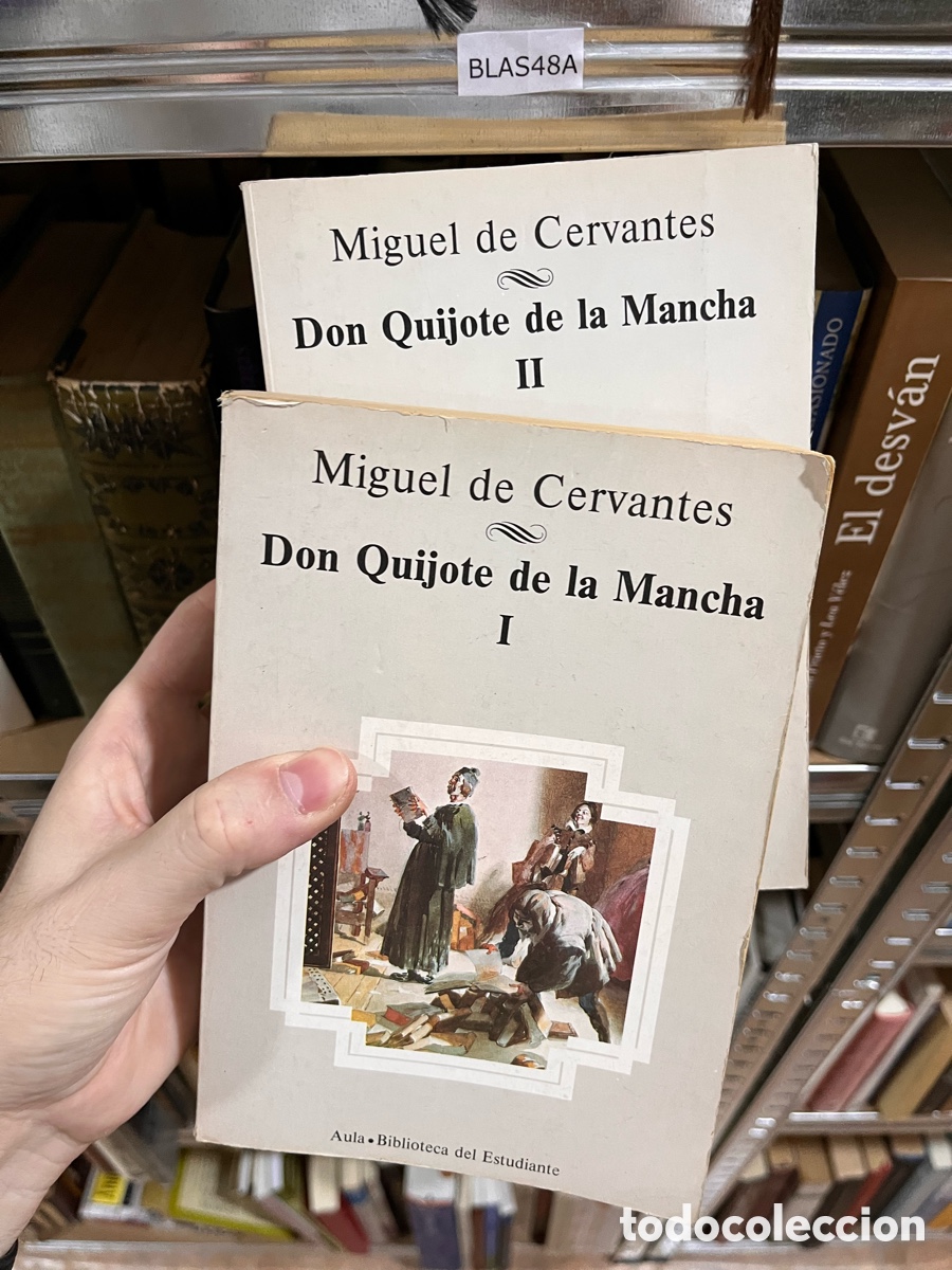 Libros de segunda mano: Blas48A Miguel de Cervantes Don Quijote de la Mancha (dos tomos) aula