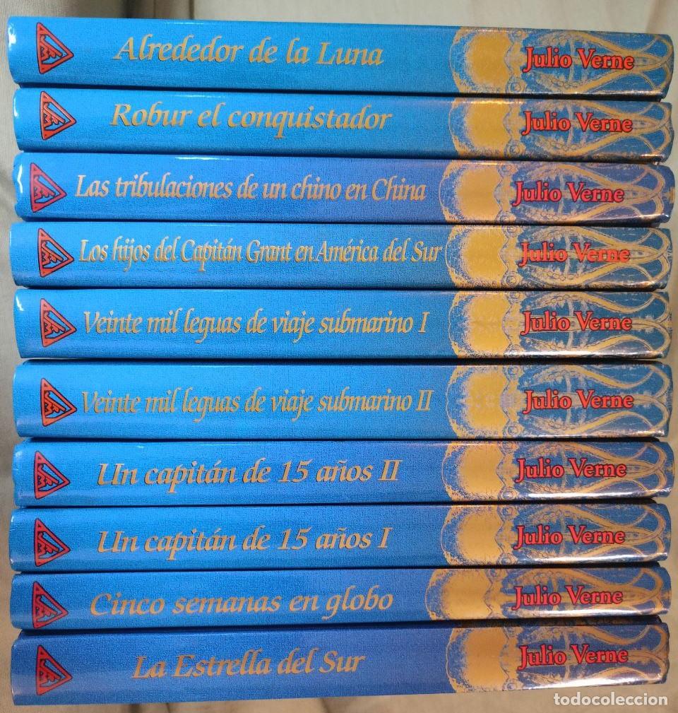 Libros de segunda mano: 10 TOMOS DE JULIO VERNE DE EDITORIAL RUEDA - Foto 1