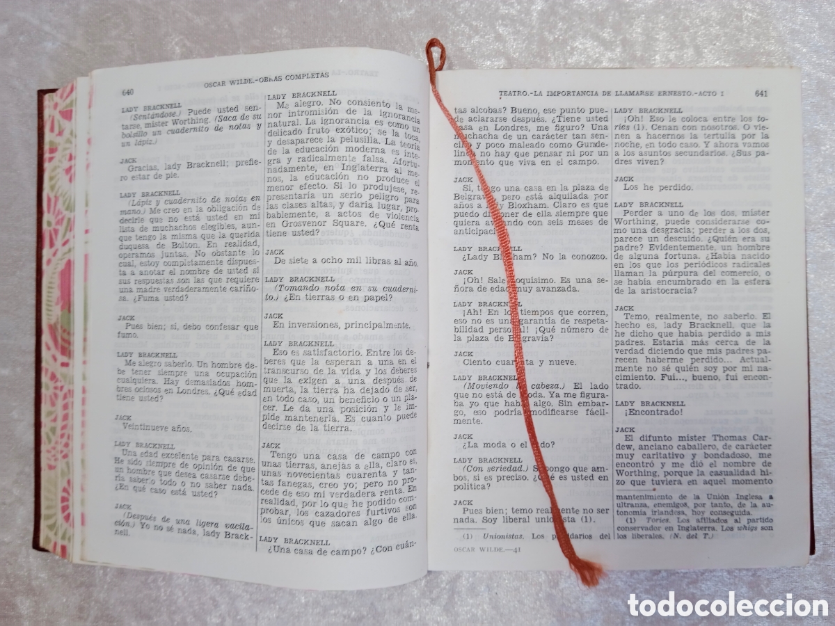 Libros de segunda mano: &Oacute;SCAR WILDE, OBRAS COMPLETAS, AGUILAR, 1945, 2&ordf; EDICI&Oacute;N - Foto 9