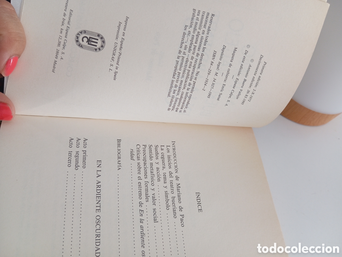 Libros de segunda mano: En la ardiente oscuridad. Antonio Buero Vallejo - Foto 4