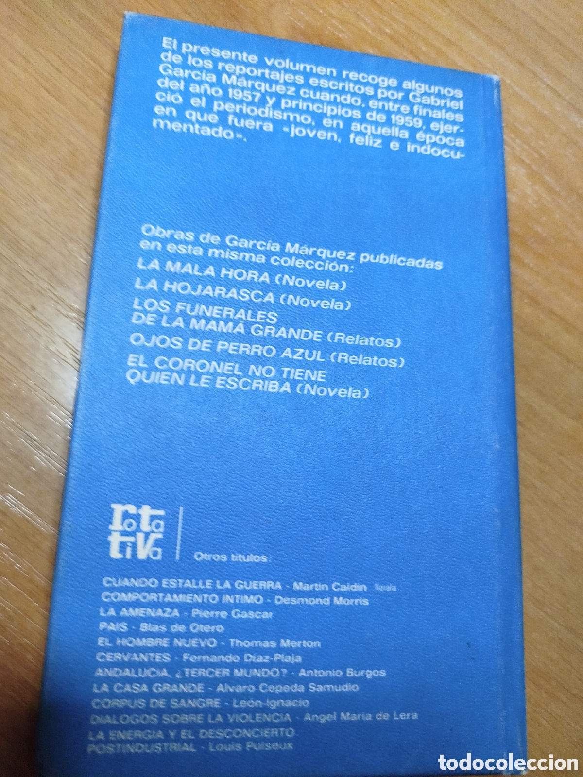 Libros de segunda mano: Cuando era feliz e indocumentado. Gabriel Garc&iacute;a M&aacute;rquez. Rotativa - Foto 3