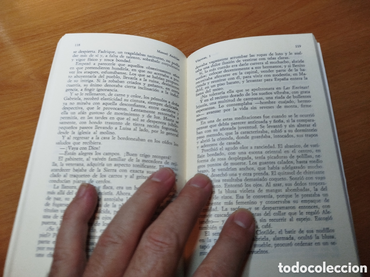 Libros de segunda mano: V&iacute;speras. Llanura. Manuel And&uacute;jar. Alianza editorial - Foto 2