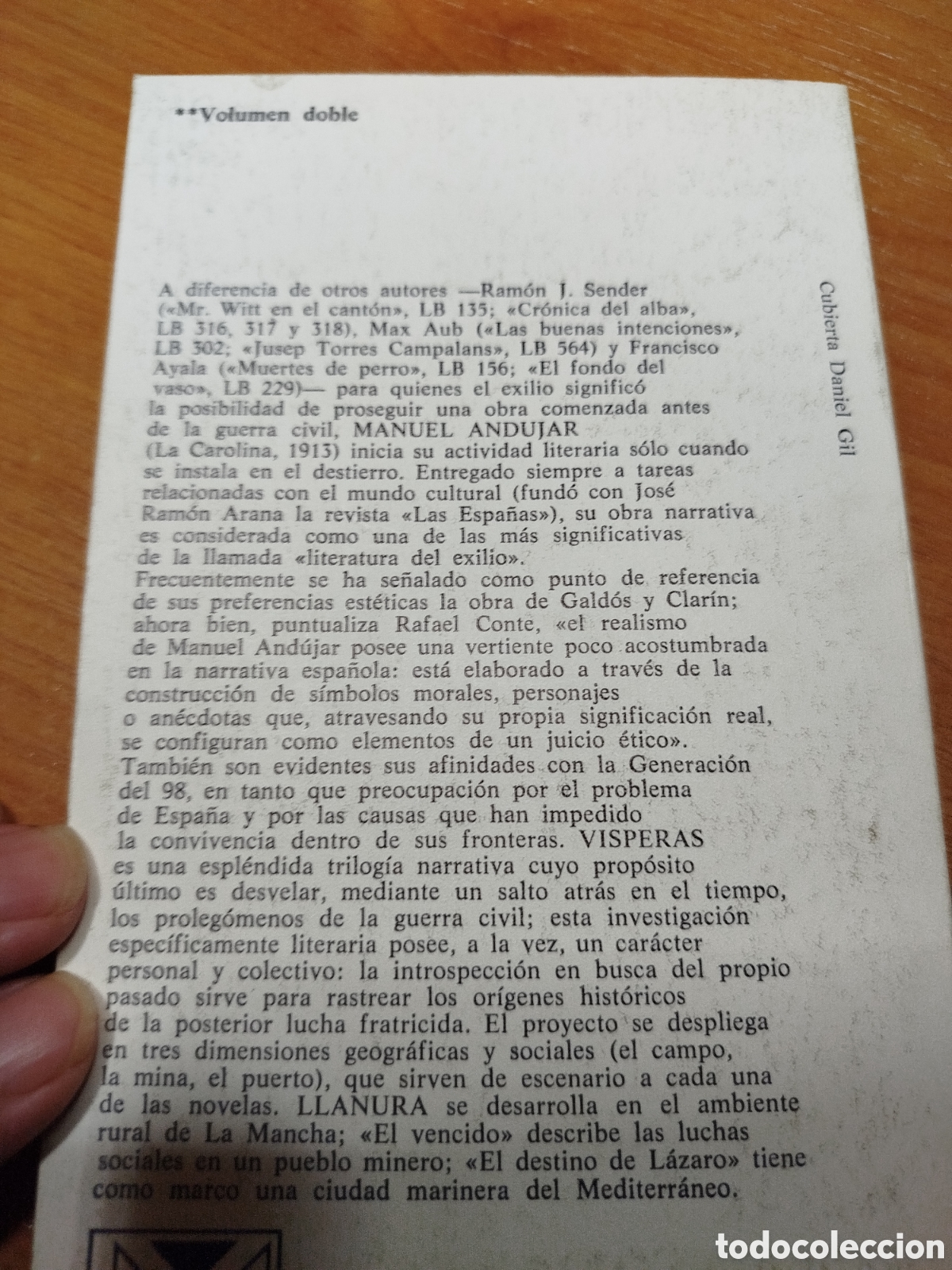 Libros de segunda mano: V&iacute;speras. Llanura. Manuel And&uacute;jar. Alianza editorial - Foto 3