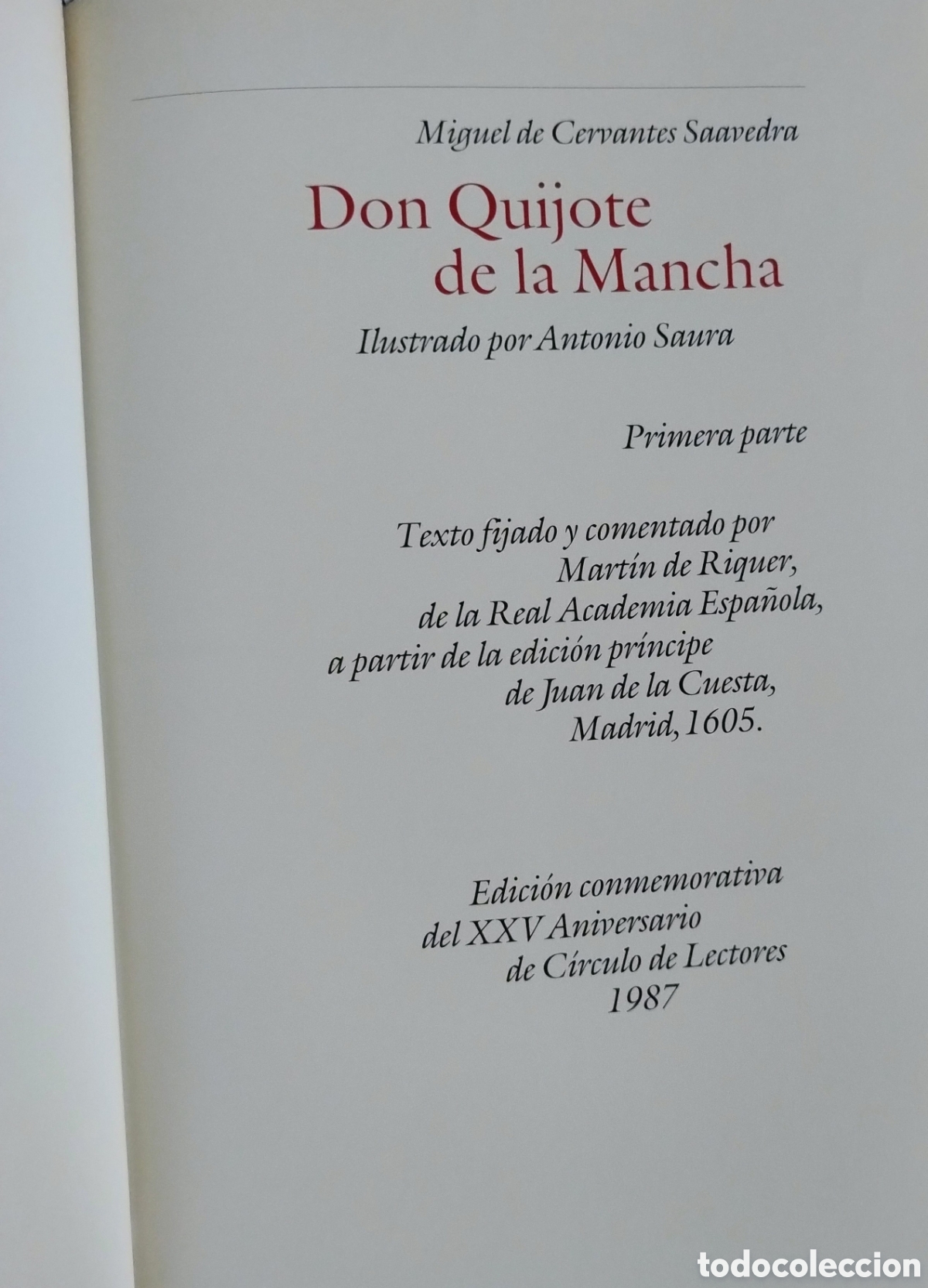 Libros de segunda mano: DON QUIJOTE DE LA MANCHA - Foto 3
